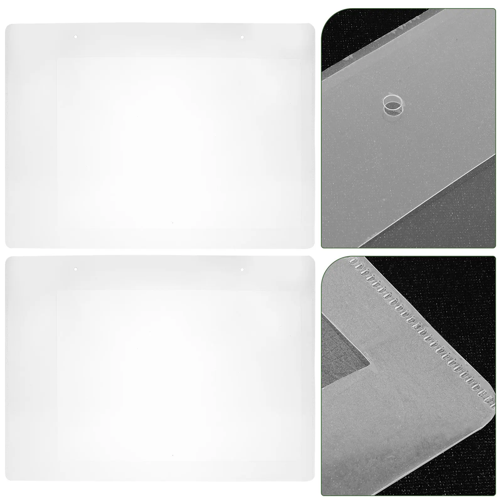 

2Pcs Document Folder Portable File Folders Stable PP Material Paper Storage Bags for Office School Documents Papers Organizer