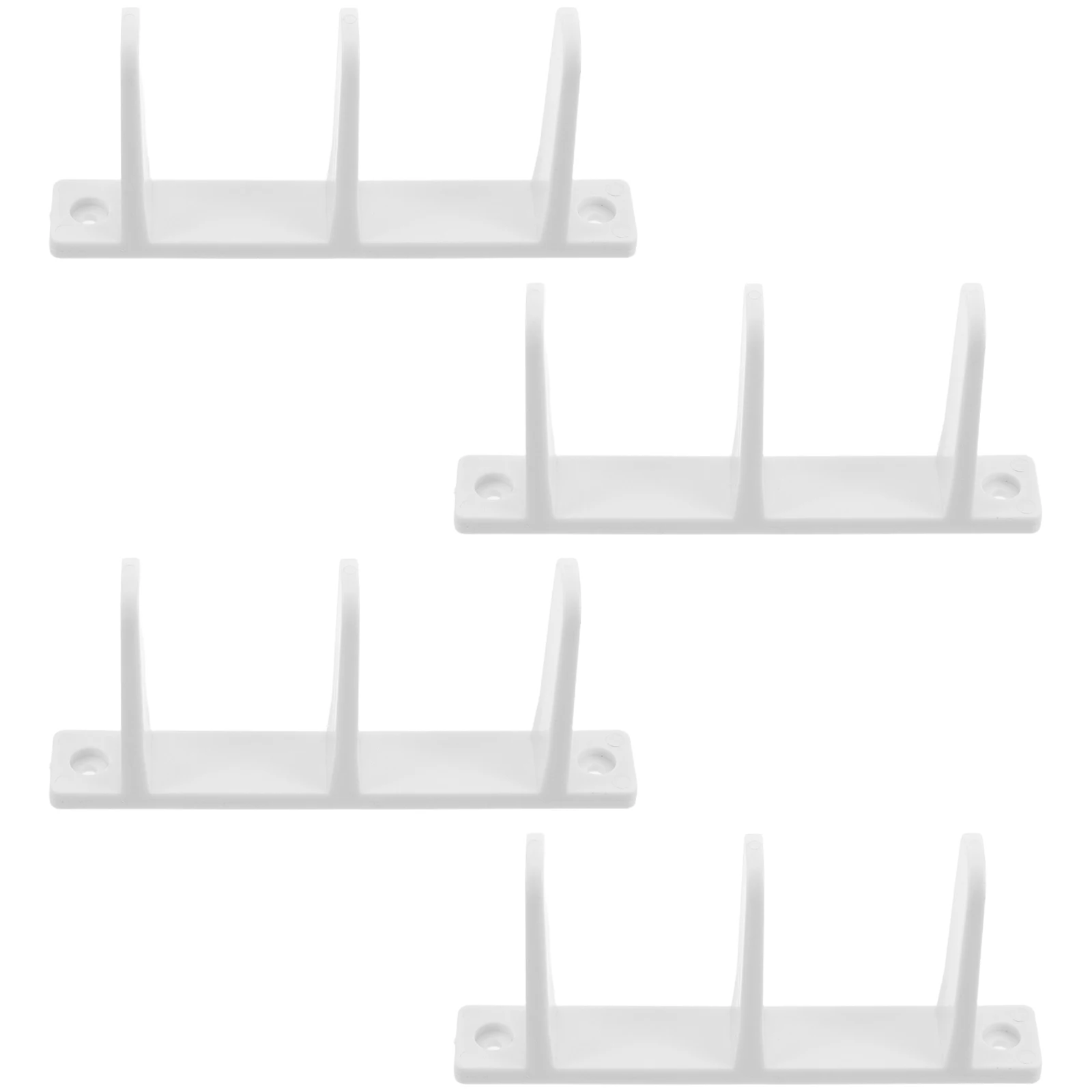 

4pcs Sliding Cabinet Bottom Track Replacement Plastic Floor Mount Closet Guide Barn Door Accessories Closet Sliding Floor Guide