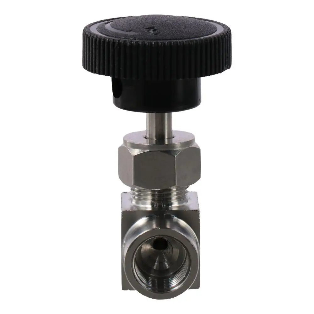 Water Pipe Needle Valve Stainless Steel Needle Valve BSPP Female Straight Thread 1/4 Water Gas Oil Transmission