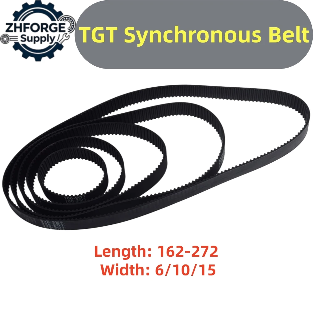 GT2 2GT Closed Loop Timing Belt, 162-272mm, 6/10/15mm Width, Steel Wire Core, Replacement Parts for FDM 3D Printer