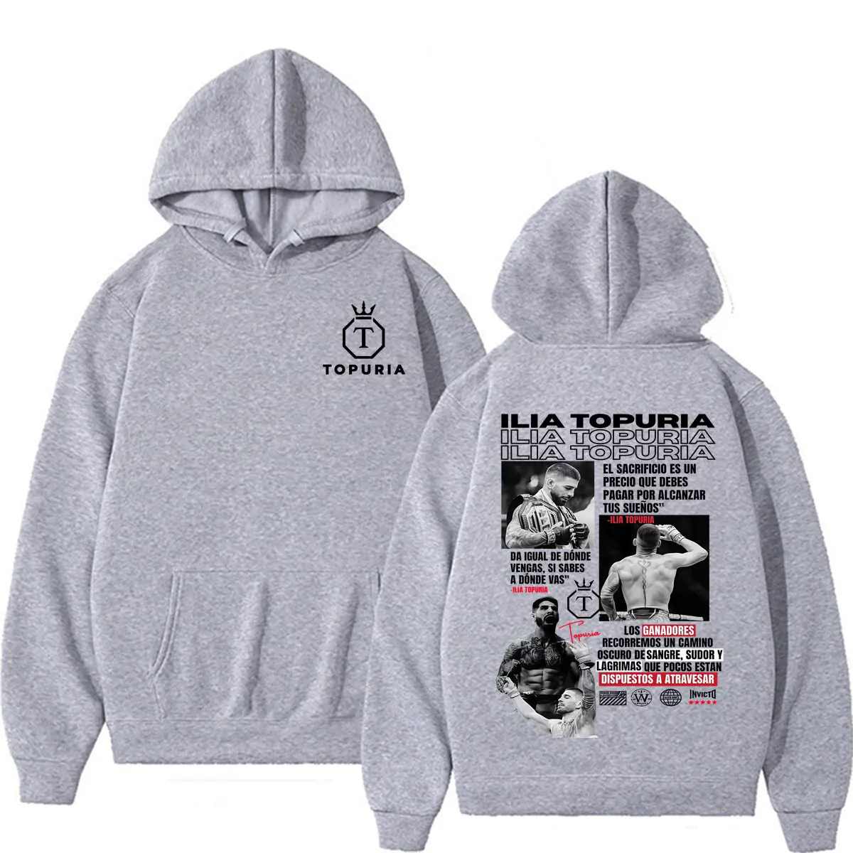 El Matador Ilia Topuria Violence Aesthetics Sweatshirts für Männer und Frauen, Modische Klassische Gothic-Hoodies, Hochwertige Fleece-Kapuzenpullover – Detail 5