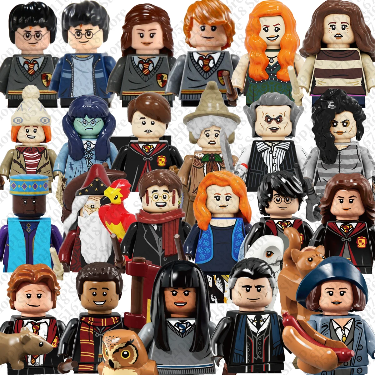 

Science fiction movie Harry Potter Dobby Hermione building block children's assembly 3D brick toys birthday party gifts