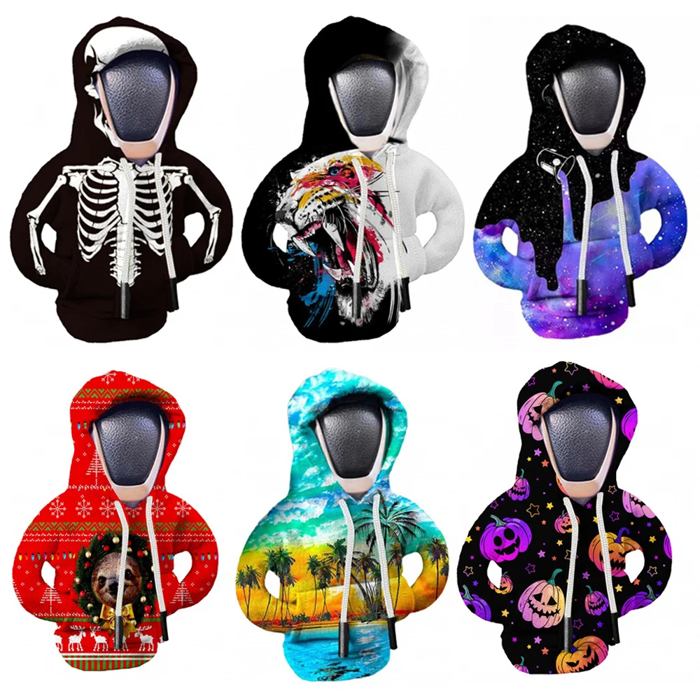

Gear Shift Mini Hoodie Cover Shift Cover Gear Handle Decoration Fits Manual Automatic Universal Car Shift Lever Interior Decor
