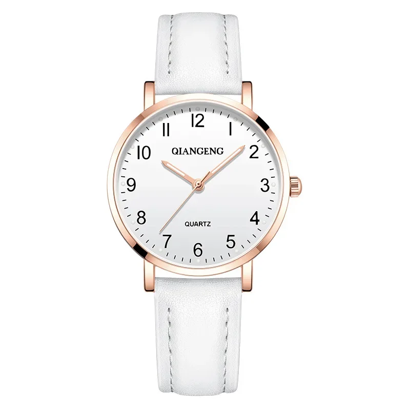 Watch Women's Belt Three-pin Quartz Watch Double Calendar Belt Style Quartz Watch