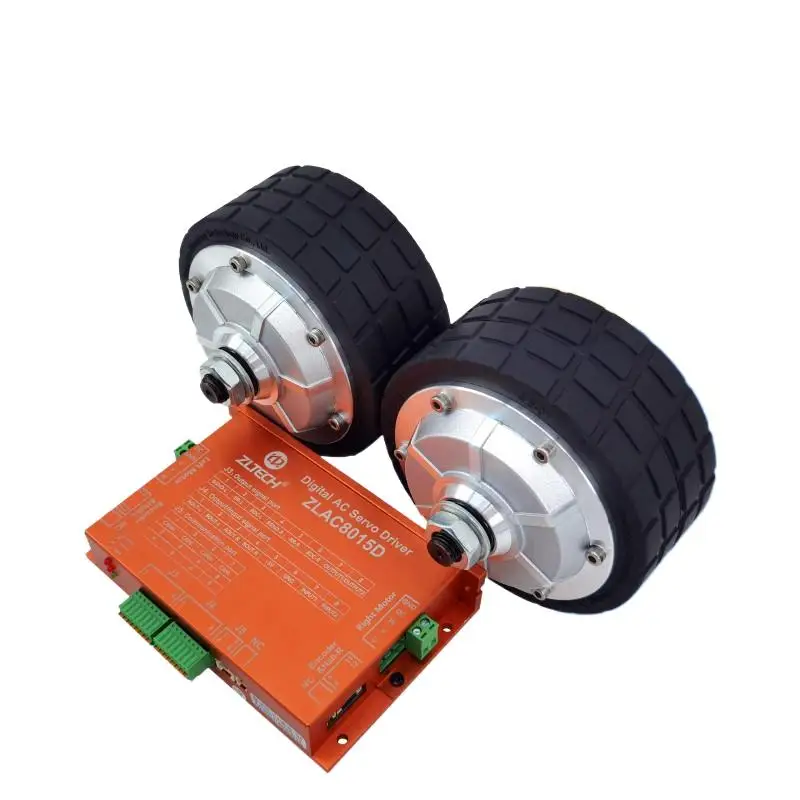 

4.5 inch wheel hub servo motor dual drive set 24V one drag two sweeping cleaning robot