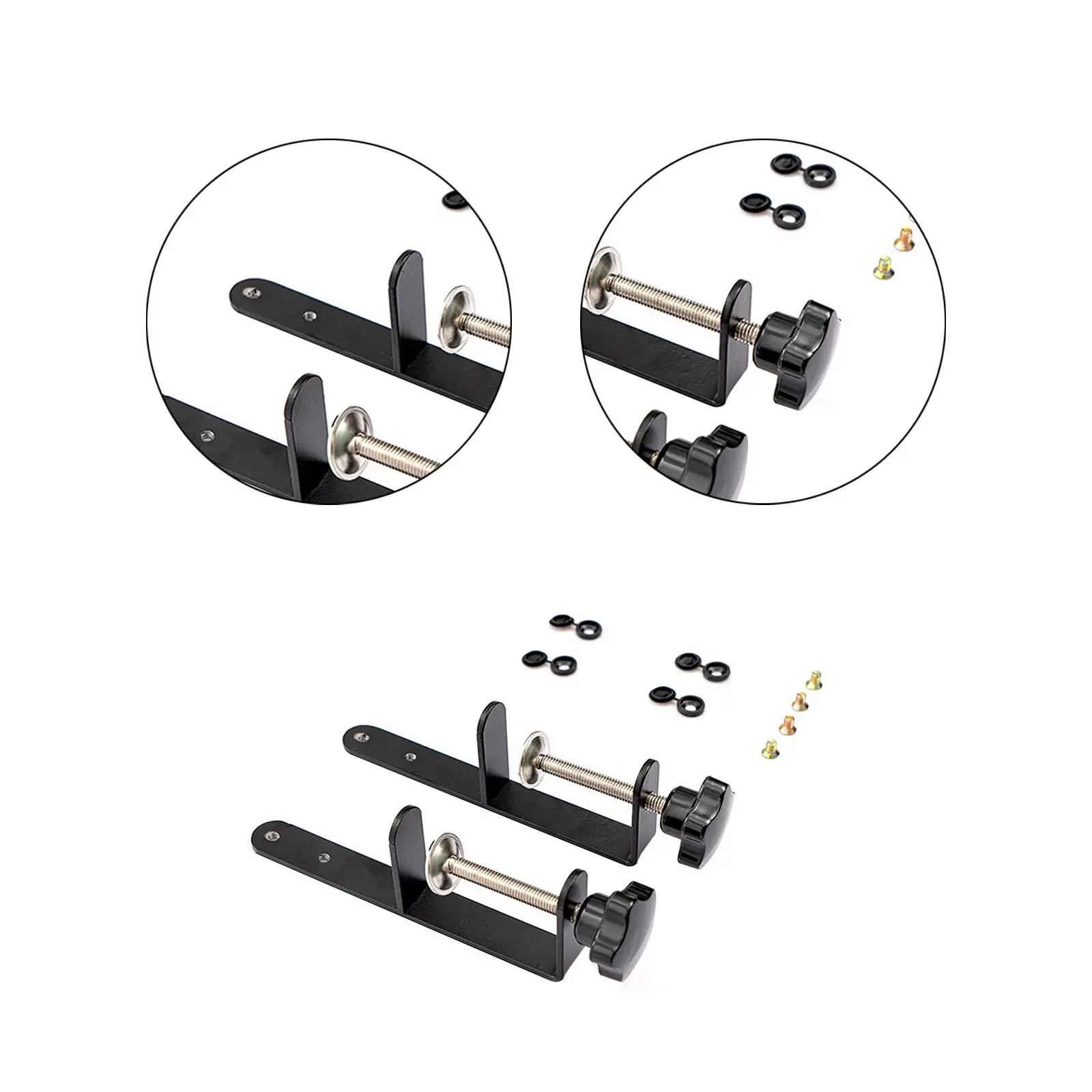 2x Pegboard Desk Mount Standing Support Panel Support for Garage Home Office