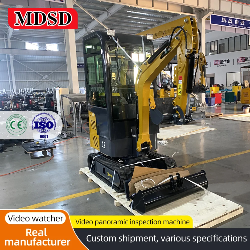 Miniexcavadeira direta da fábrica de 2 toneladas para Kubota Diesel Multi-purpose Euro 5 EPA CE Escavadeira poderosa para construção de fazenda doméstica