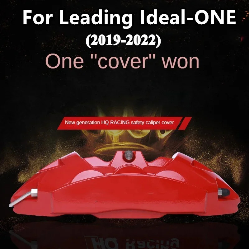 For Leading-Ideal ONE Car Brake Caliper Cover 3D Aluminum Metal Kit Front Rear Wheel Decoration 2019 2020 2021 2022