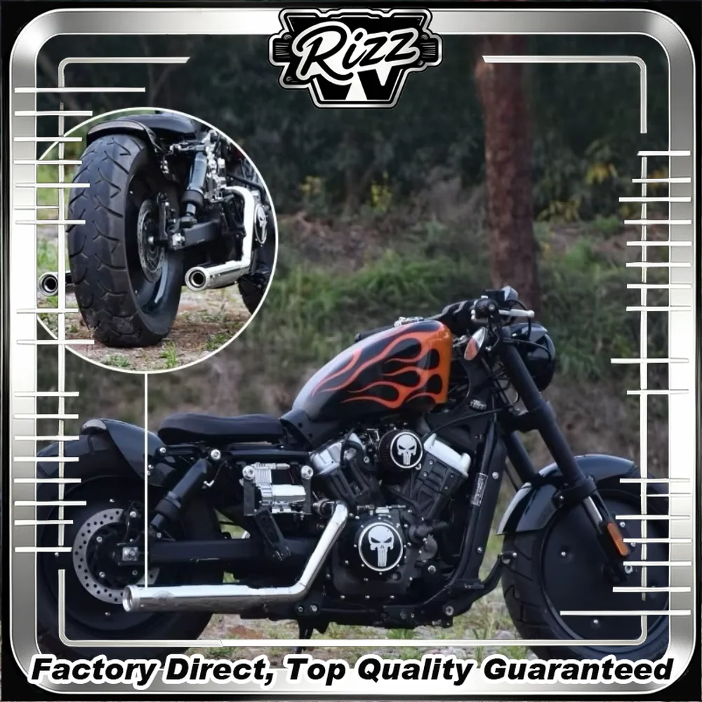 FOR Full Rattlesnake Right Side Dual out Exhaust System for Benda Rock250 Rock300 Deep Low Bass Sound No Cutting Direct Bolt