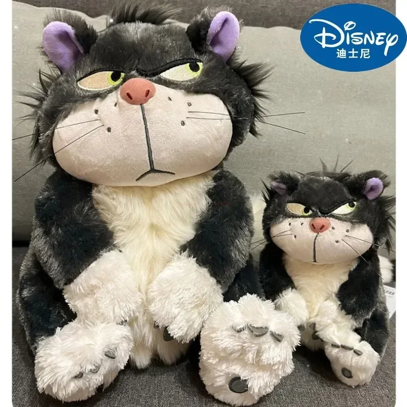 Disney-Brinquedo de pelúcia Lúcifer genuíno para crianças, bicho de pelúcia kawaii, figaro japonês, gato da Cinderela, prenda de aniversário para