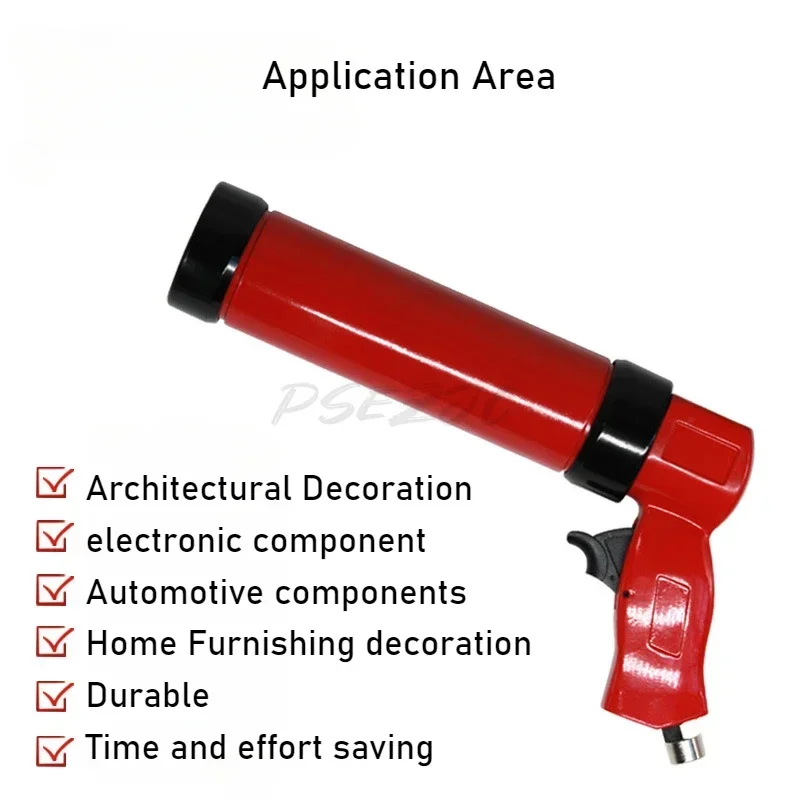 空気圧シリコーングルーガン、NT-8001、ハードグルーガン、頑丈で耐久性、容量300ml、操作が簡単