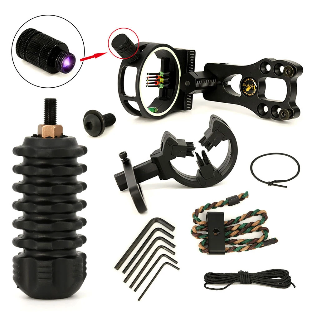 Bow Accessories Set For Compound Bow include Stablizer Sight Arrow Rest Peep Sight