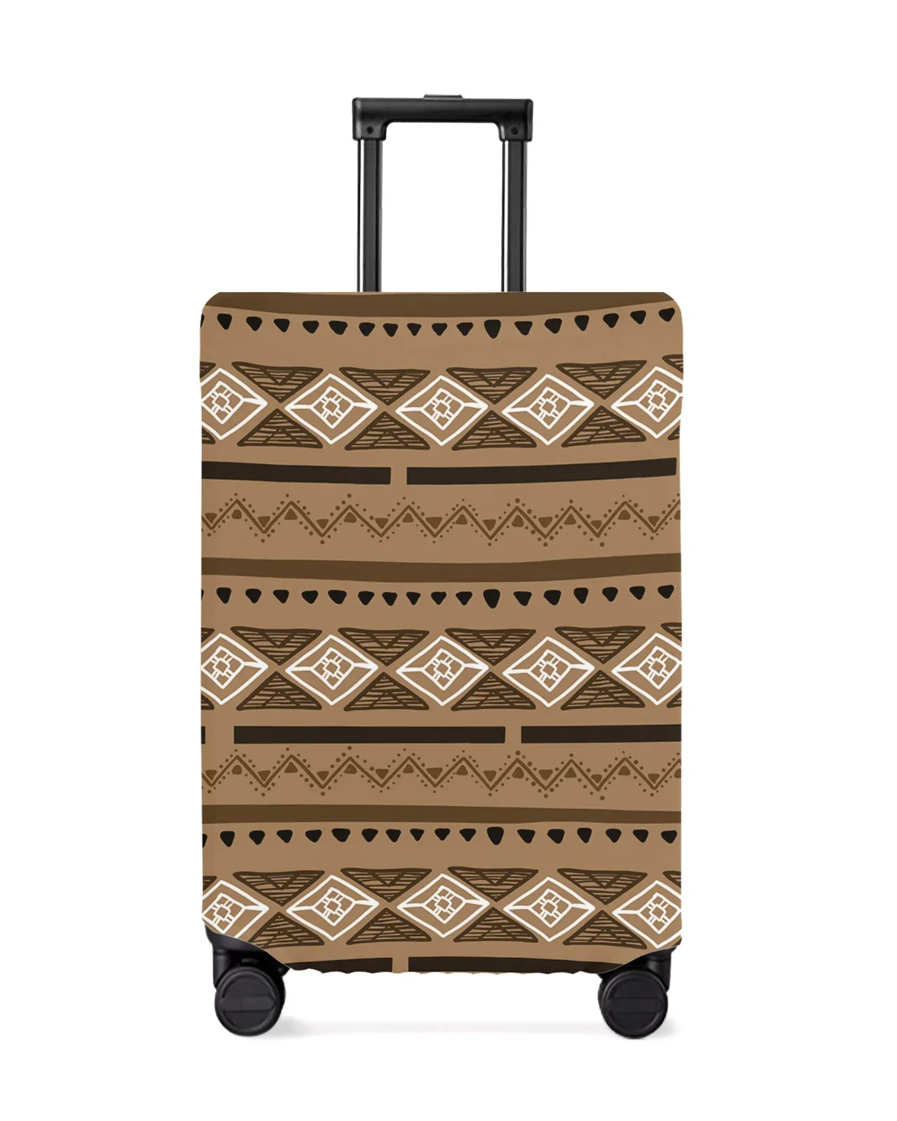 Bohemian Retro Medieval Luggage Cover Stretch Suitcase Protector Baggage Dust Case Cover for 18-32 Inch Travel Suitcase Case