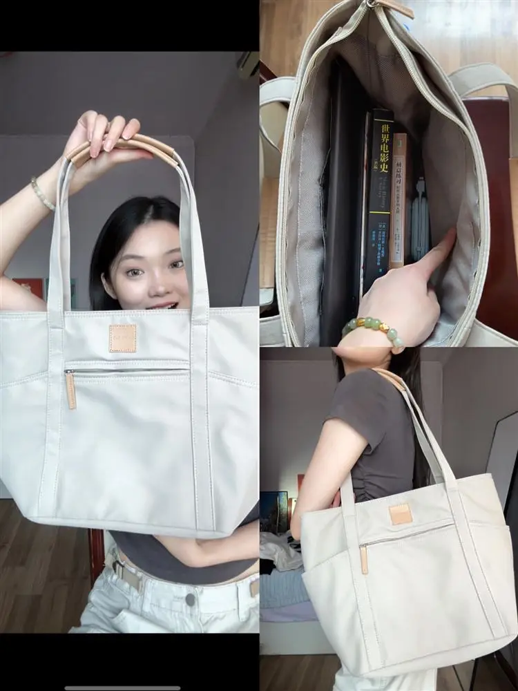 

Ультралегкая пригородная большая сумка Capaci, повседневная водонепроницаемая сумка, современная нейтральная сумка с бантом, ежедневное использование