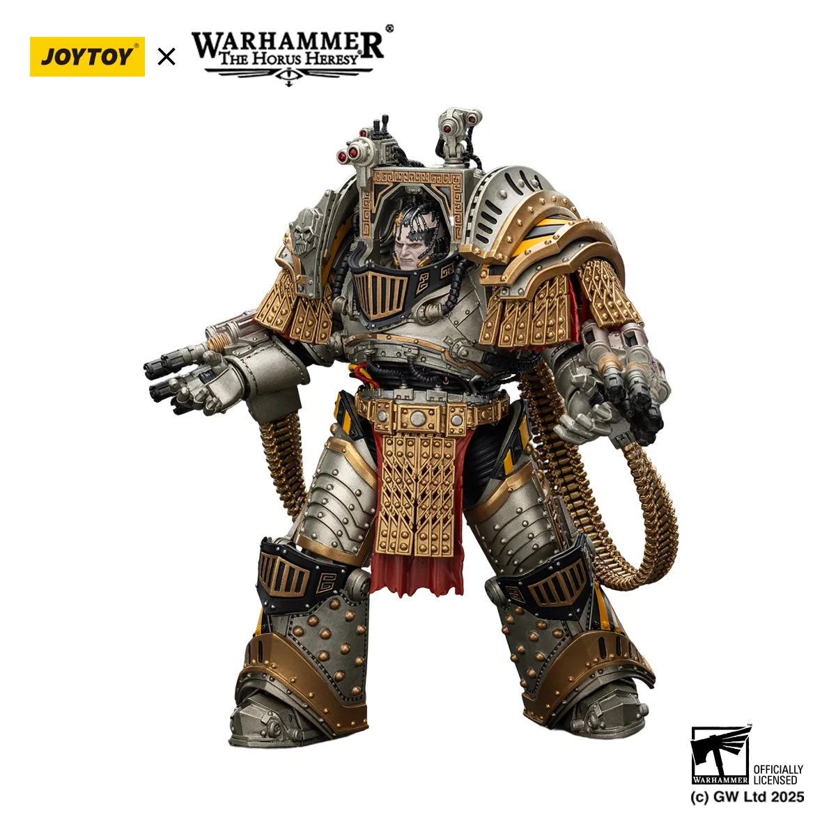 [Pré-encomenda] JOYTOY Warhammer 30K 1/18 Figuras de ação Iron Warriors Perturabo, Primarch of the lVth Legion Modelo Boy Gift