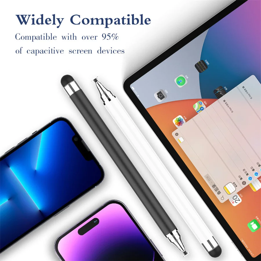 2 in 1 Universal Stylus Pen For iPhone Samsung Xiaomi OPPO Tablet iPad Drawing Capacitive Touch Pen Mobile Phone Accessories