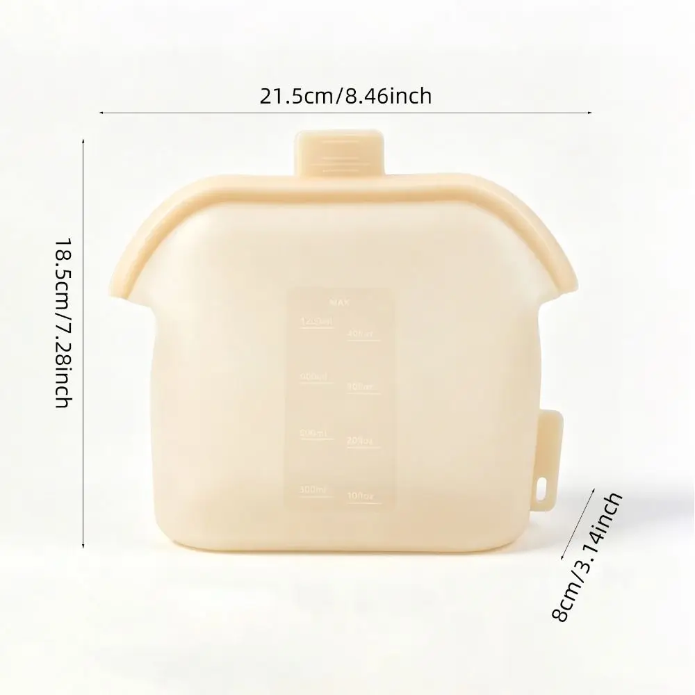Reusable Silicone Food Storage Bags Non-Toxic High-Temperature Resistant Sealed Sterilization Bag Wide Opening Leak-Proof