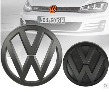 Not Affect ACC Black Front Grille Badges Cover Rear Trunk Emblem Covers Sticker For Volkswagen VW Golf 6 MK6 2010 2011 2012 2013