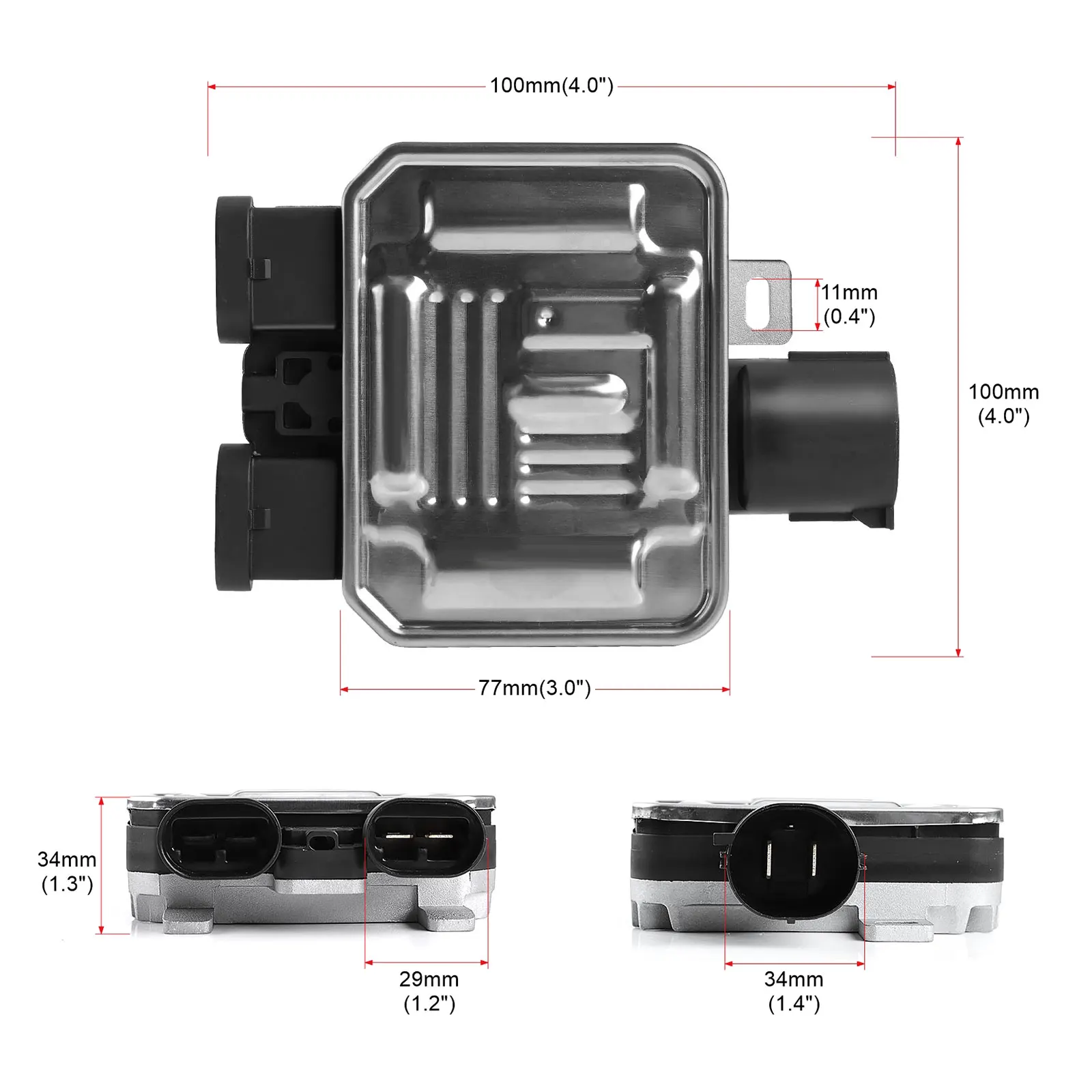 Fan Control Module Regulator For Volvo S60 Ford Galaxy Mendeo 940004105  940.00041.05 7G91-9A819-AA 940.0041.07 7T438C609BA