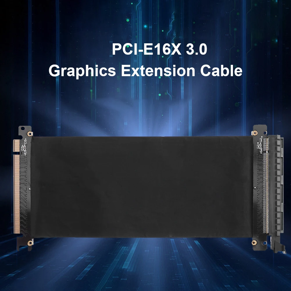 24/30cm PCI Express 16x Flexible Cable Graphics Cards Extension Cable Full Speed 3.0 PCIe X16 Riser Card Extension Port Adapter