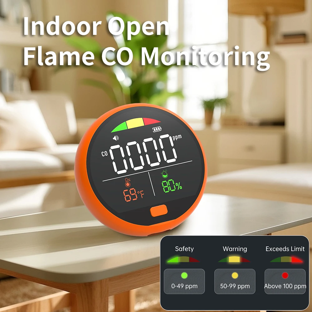 PTH-21D 3 в 1, детектор качества воздуха, температура и влажность, портативный детектор угарного газа, монитор качества воздуха, тестер