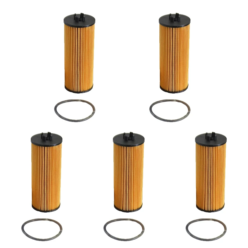 

5Pcs Oil Filters For Chrysler 300C Jeep Wrangler 3 Grand Cherokee Dodge Charger Avenger Journey VW Routan 05184526AA 68079744AB