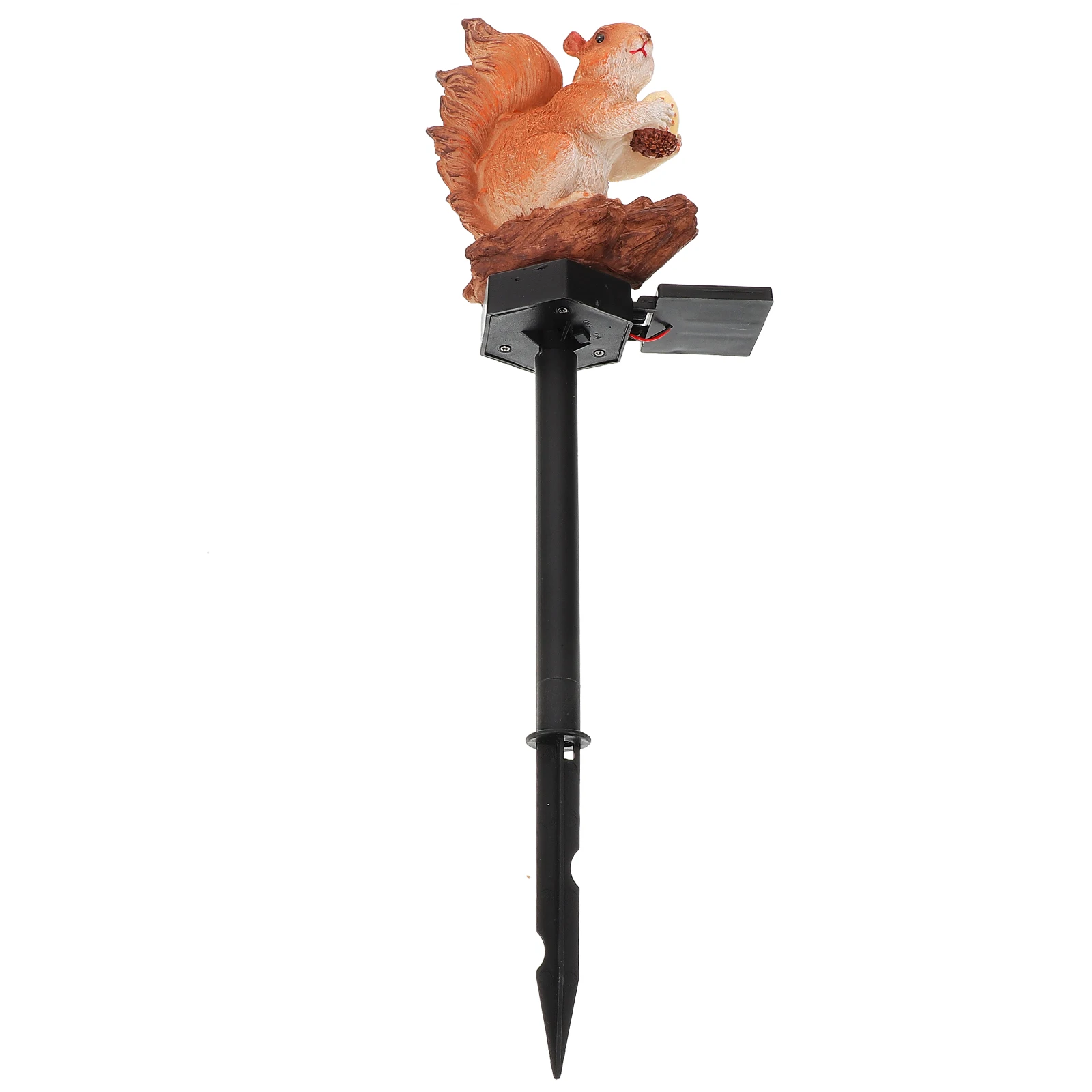 

Squirrel Shape Stake Solar-Powered Decorative For Yard Patio Pathway Wedding Resin Material Durable Easy Installation Led Energy