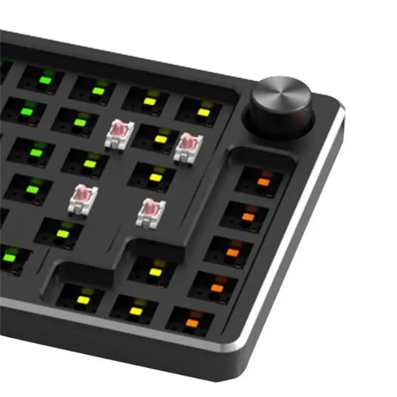 A60F-83 teclas Kit de teclado mecánico de aluminio con cable RGB intercambio en caliente teclados para juegos multifunción de Metal personalizados