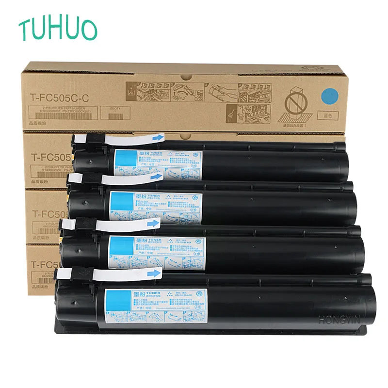 

1PCS TF-C505 For Toshiba E-Studio 2000 2500 2505 3005 3505ac 4505 Toner Cartridge Color New Compatible Tfc505 BK:500g CMY:400g