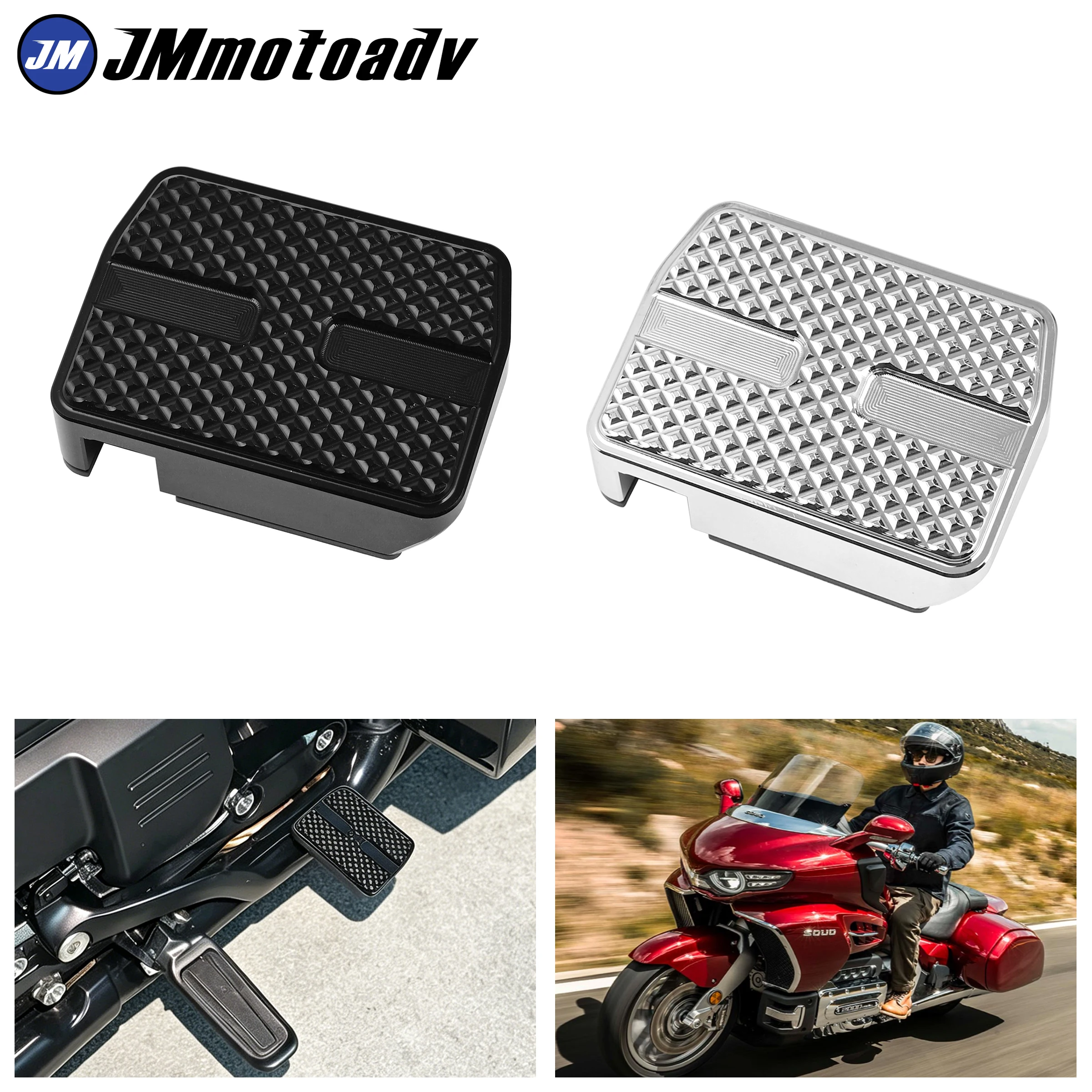 CNC Aluminum Brake Pedal Enlarger For Great Wall Soul S2000 S2000CL 2024+ Rear Brake Foot Peg Extender Anti-slip Black Silverr