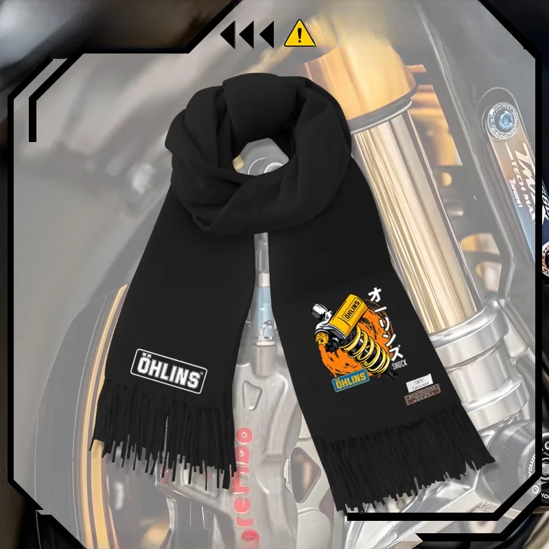 

Шарф OHLINS для мотоциклетной гоночной команды, унисекс, повседневный, теплый, модный, с тематикой мотоциклов