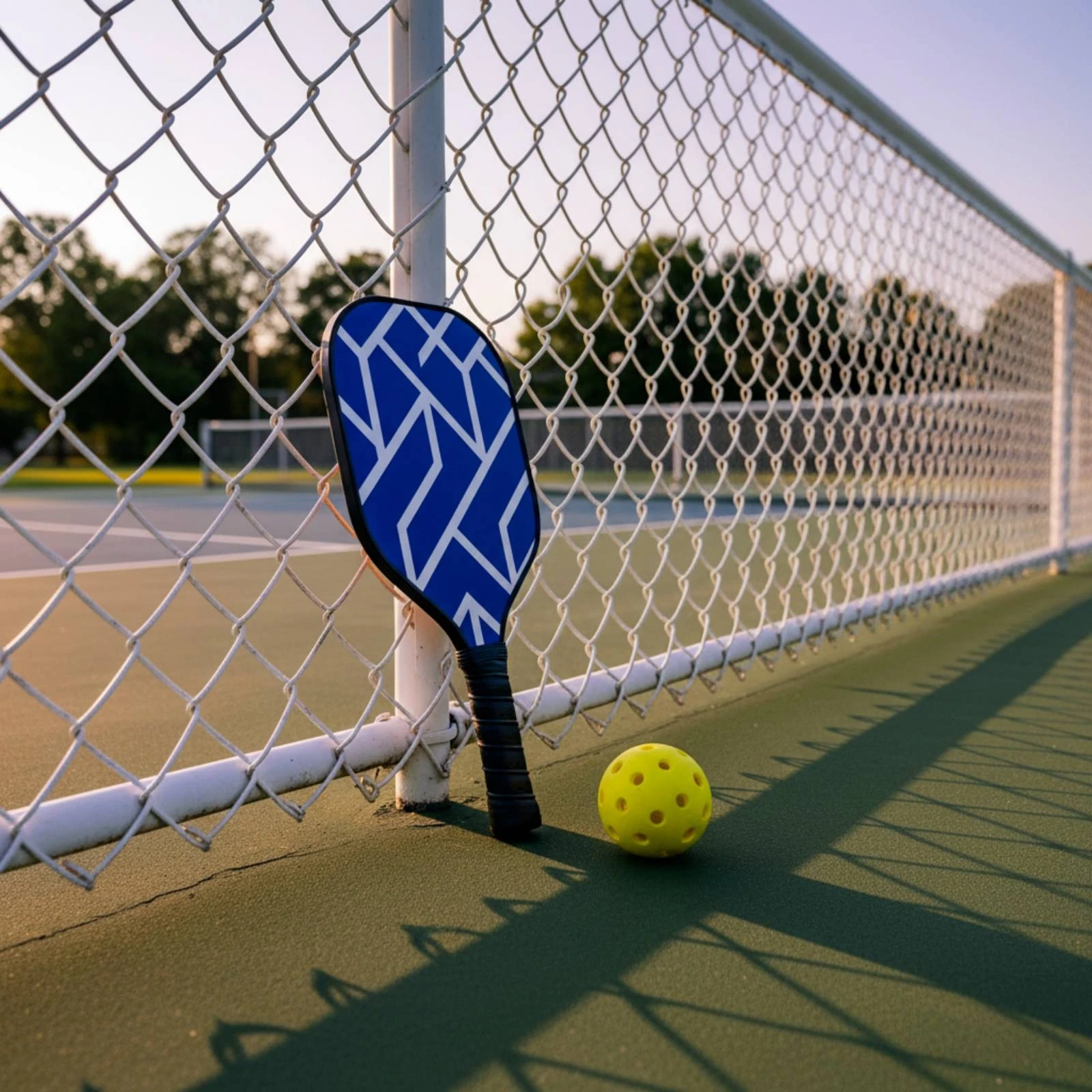 Wooden Pickleball Paddle Anti-Slip Grip Printed Pickleball Paddle Sports Gear 9-Layer Construction Sweat-Proof
