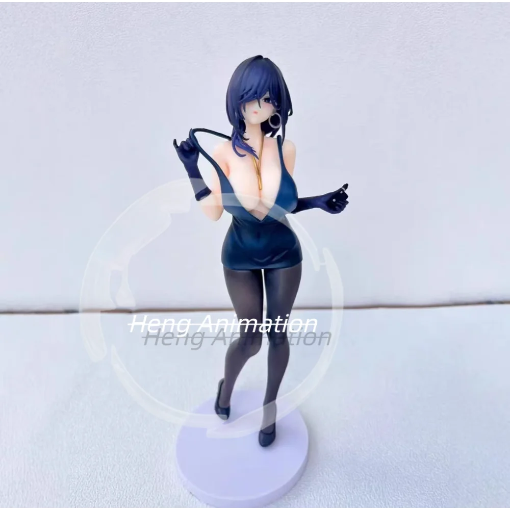 

Оригинальная картина KO Anime с изображением красивой девушки, Йокояма Ивами, в черном платье, фигурка в стоячей позе 1/6, модель, декор, сексуальная.