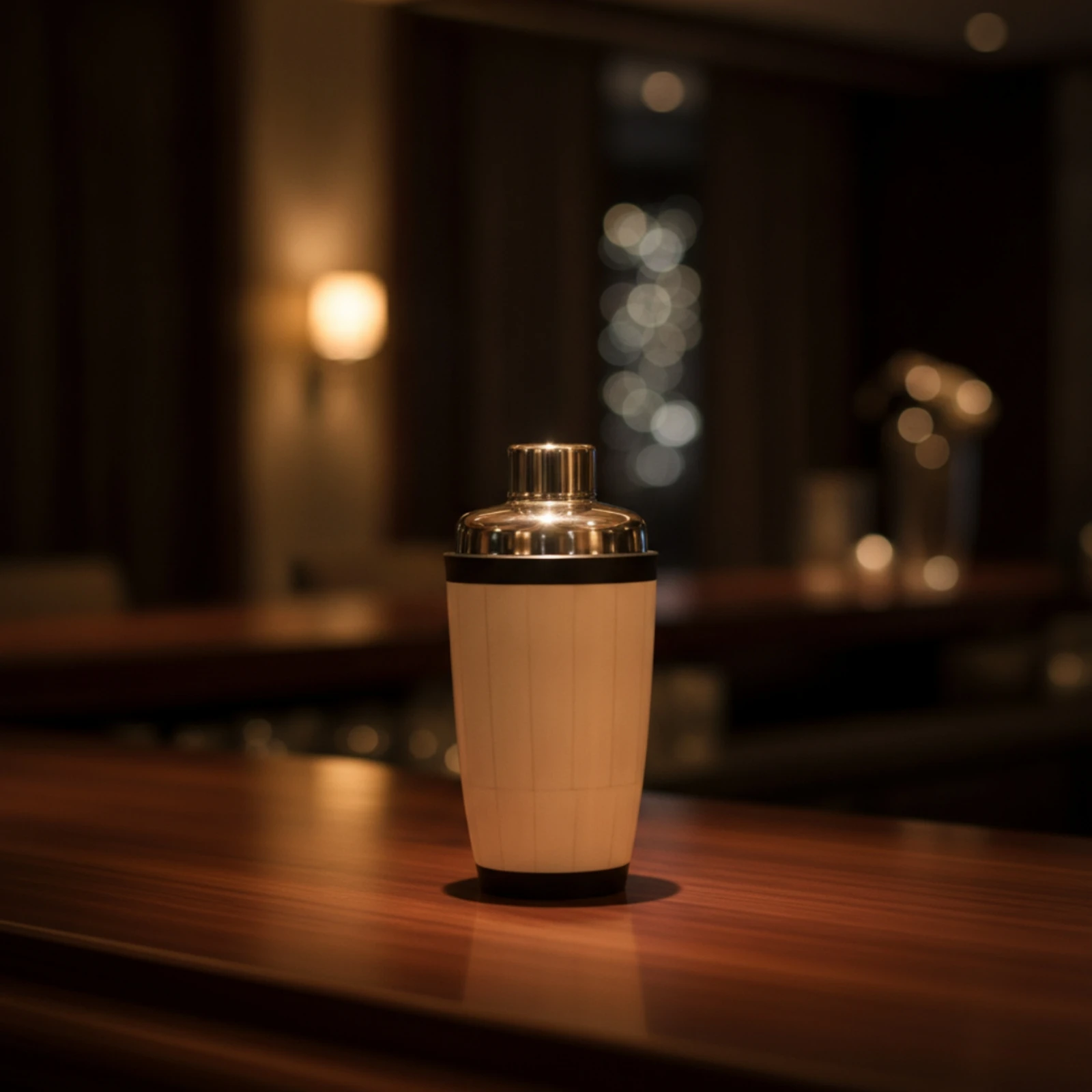 Mixer Shaker with Bone Accent Decorative Mixer Shaker Barware Modern Compact for Hosts, Home Bar, Parties