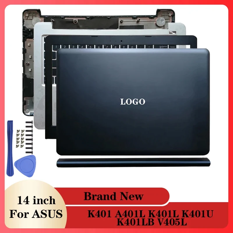 

NEW Laptop LCD Back Cover/Front Bezel/Hinges/Hinges Cover/Palmrest/Bottom Case For ASUS K401 A401L K401L K401U K401LB V405L