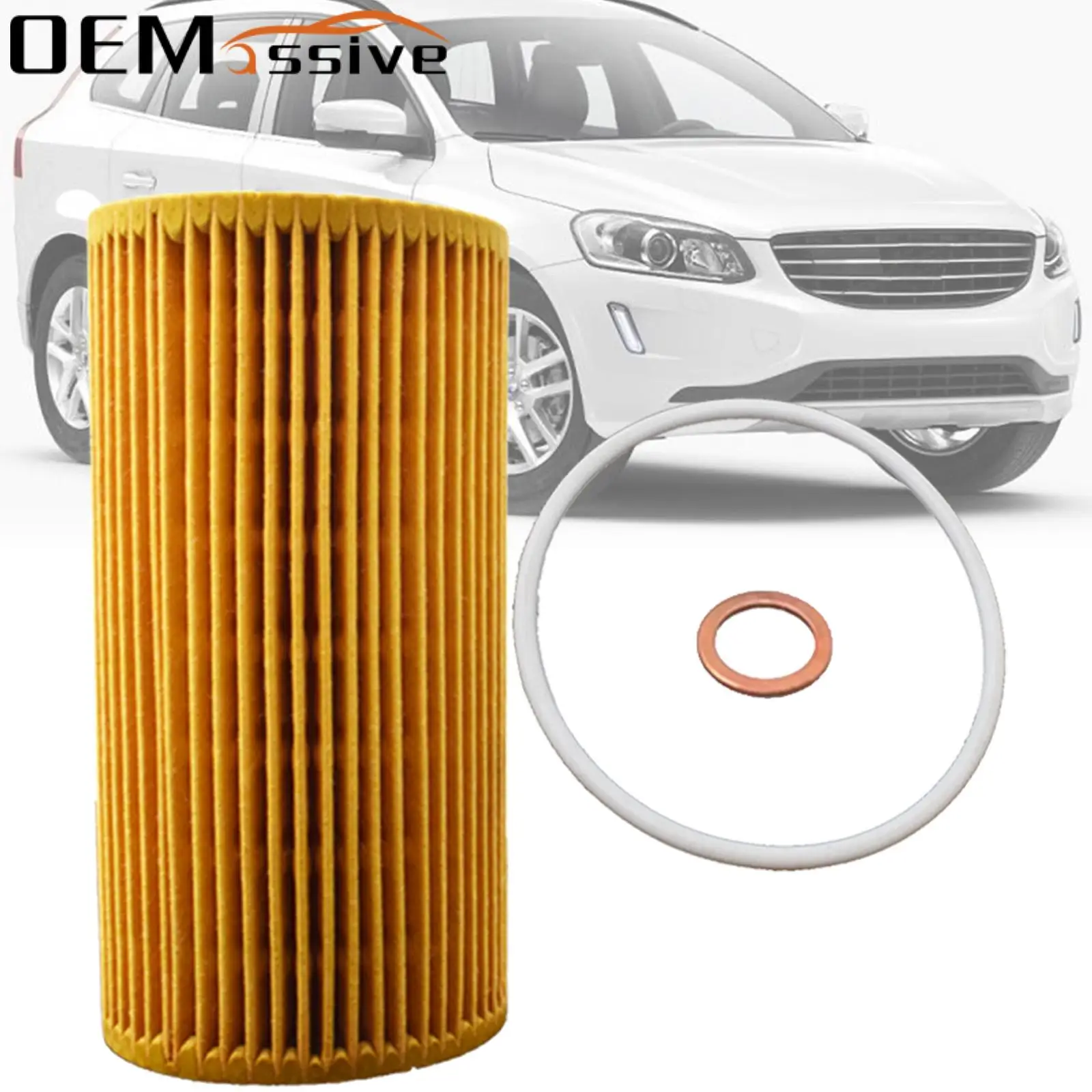 Oil Filter For Volvo V70 2001 2002 2003 2004 2005 2006 2007 - 2010 D5244 T/T2/T4/T5/T7 B5254T2/T6/T8 2400CC 2401CC 2521CC