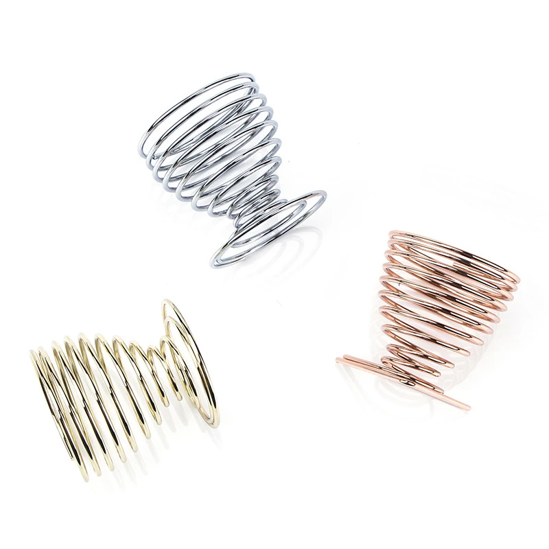 Teardrop Shape Stainless Steel Metal Cosmetic Puff Holder Drying Rack Spiral Powder Puff Organizer Makeup Tools For Women