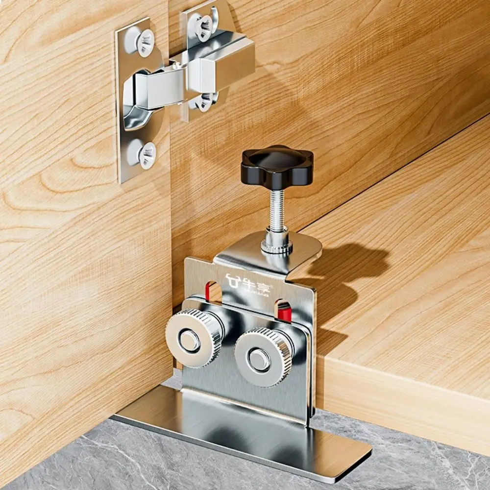 Adjustable Installations Cabinet Door Tool Professiona Quick Cabinet Door Mounting Jig Stainless Steel Smooth Gaps