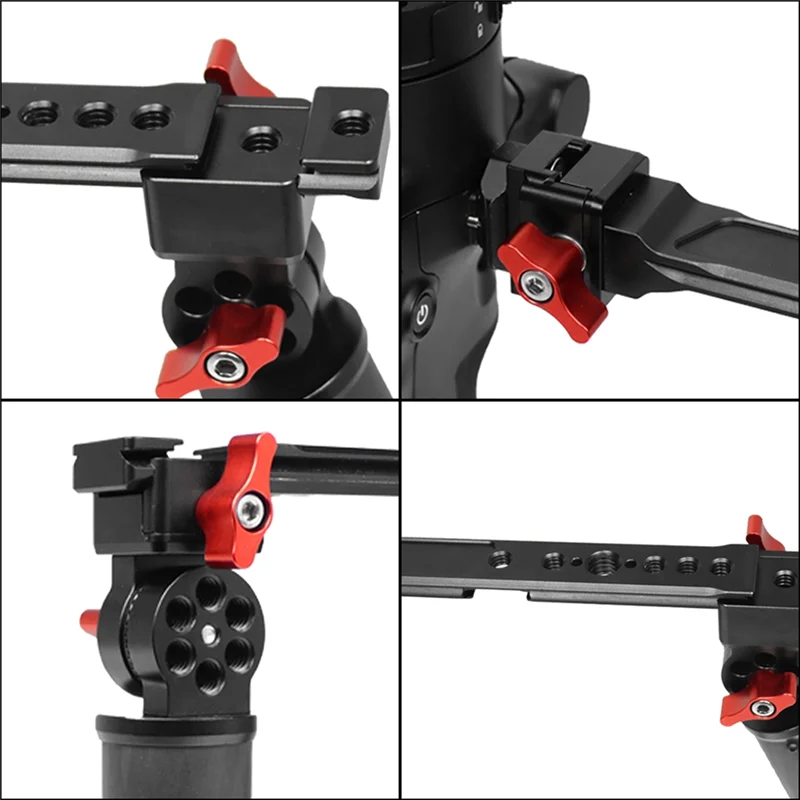 

AT82-для DJI Ronin RS2/3 стабилизатор подъемный горшок обновленный углеродное волокно регулируемый угол складной ручка желоба одной рукой, 1 комплект Easy T