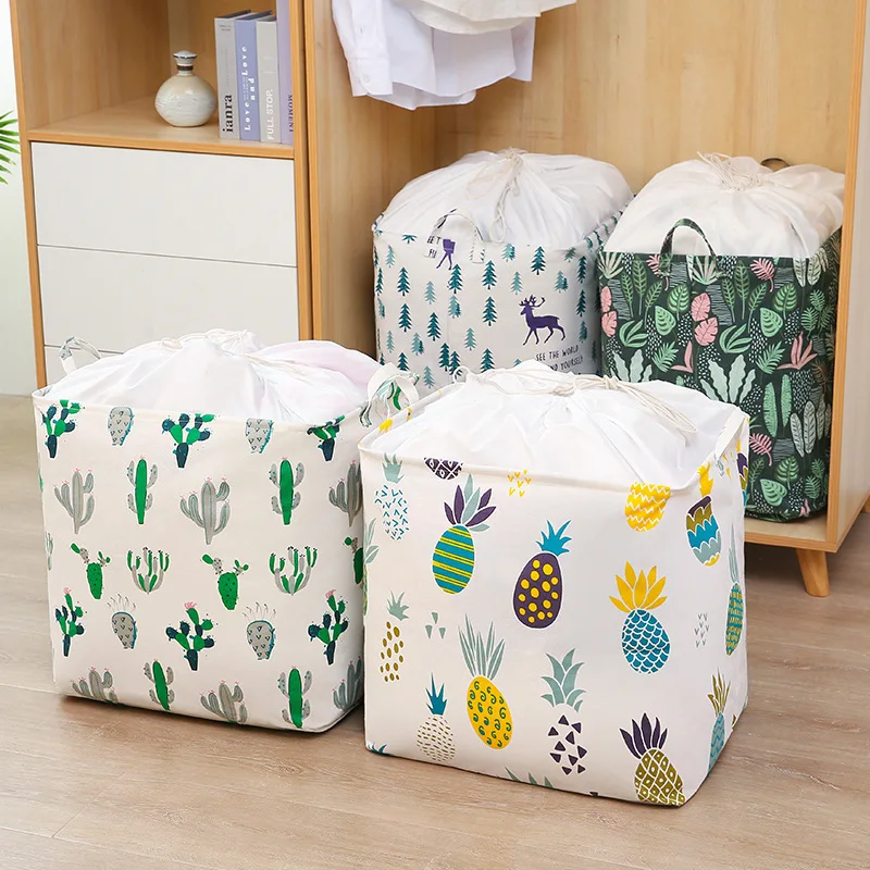 Big Mac Dirty Clothes Storage Basket Folding Toy Storage Box Bunch Mouth Dirty Clothes Basket Moving Clothes Quilt Storage Bag