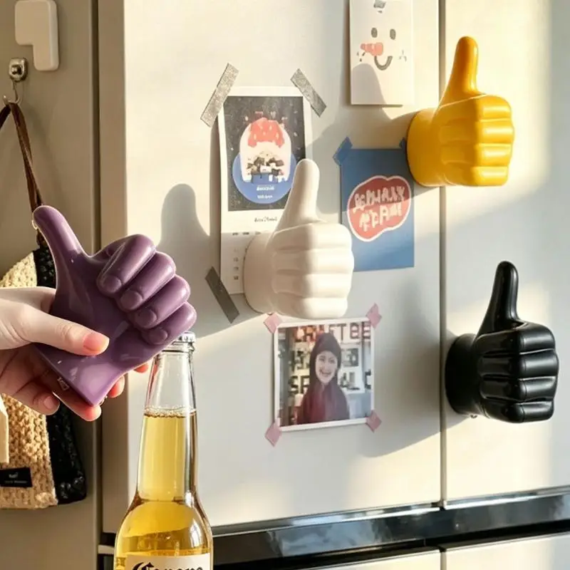 E8BD Creative ABS Thumb Shaped Bottle Opener With Back Bartender Tool