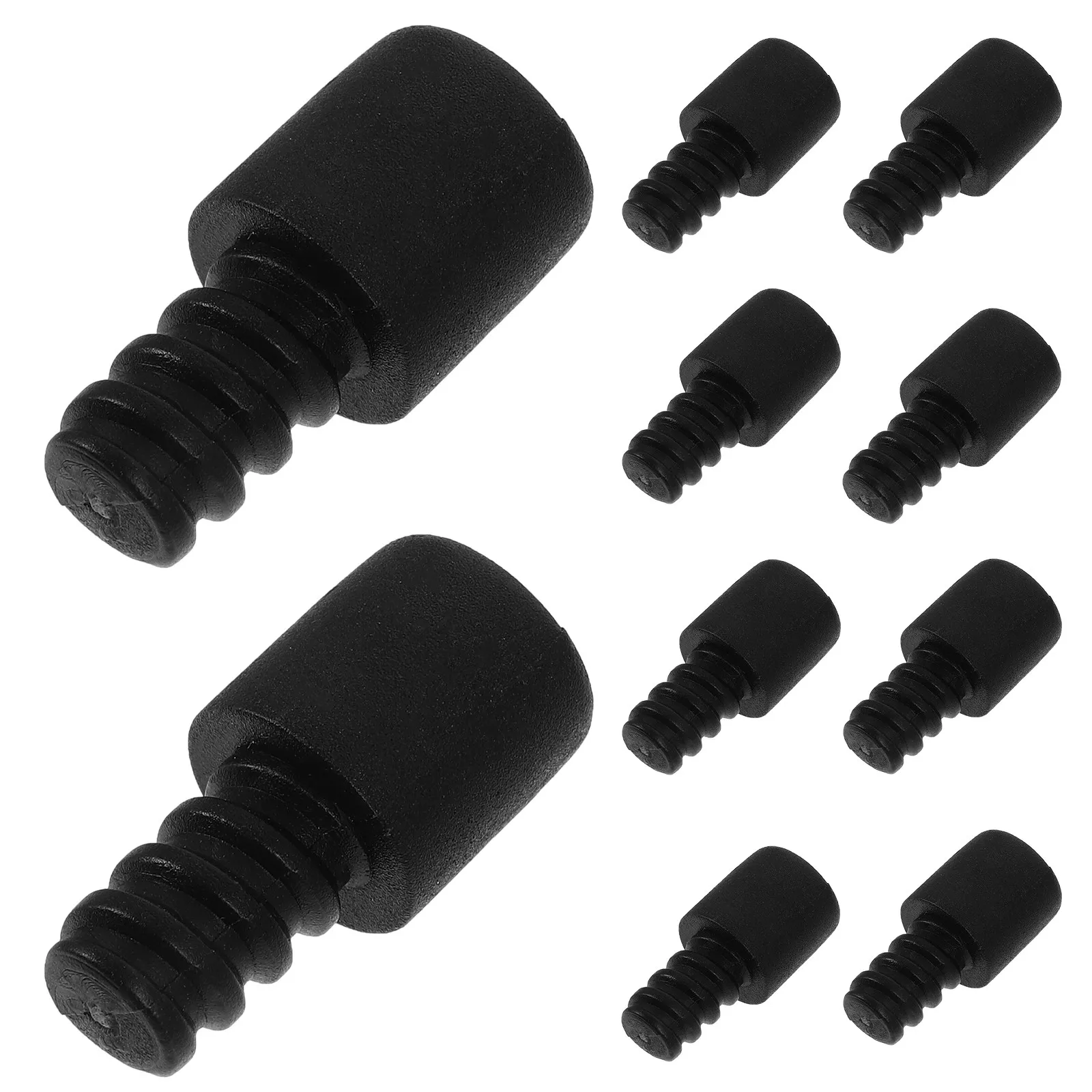 

10 шт. самозащелкивающиеся резьбовые соединители-адаптеры для ручек туалетных ёршиков, сменные, для чистки насадок щеток