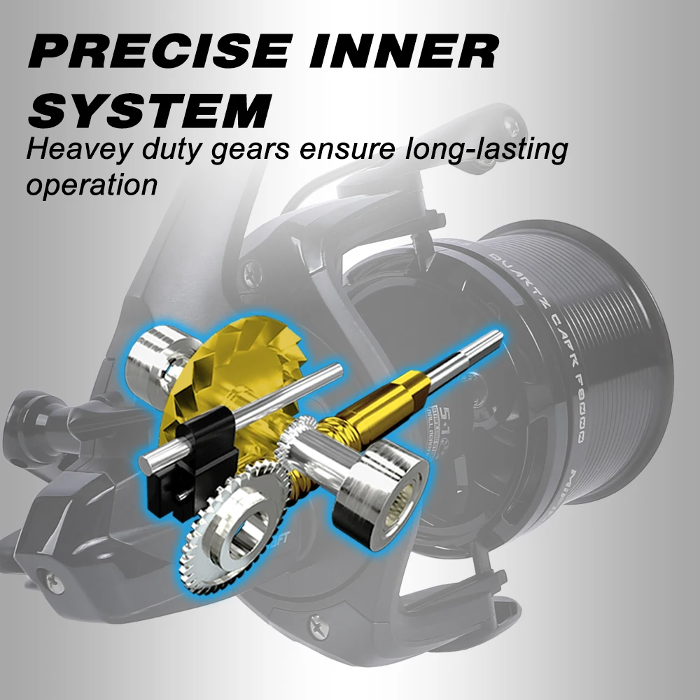MIFINE QUARTZ CAPR Fishing Reel 18KG Max Drag 4.6:1 Gear Ratio Spool Coil Metal 5+1BB Carp Spinning Reels Saltwater Freshwater