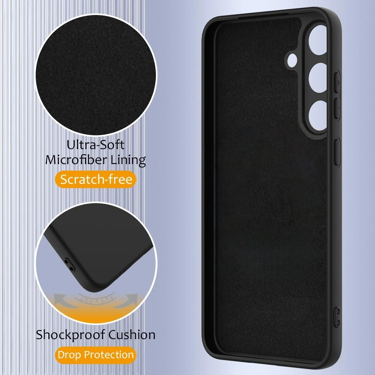 Fashion Solid Colour Shockproof Protective Liquid Silicone Phone Case For Samsung Galaxy S25FE/S25/S25+/S24FE