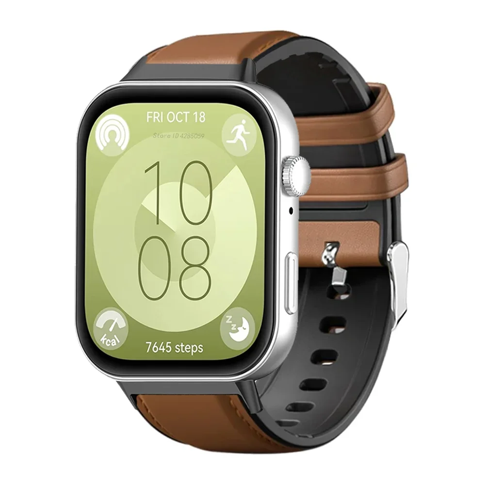 Huawei Watch Fit 4 pro用レザーストラップ、Huawei Fit 3スマートウォッチ用純正スポーツストラップ、ウォッチバンド、ブレスレット、アクセサリー、コレア