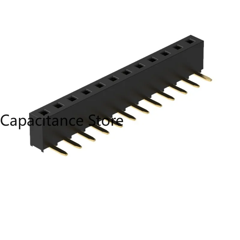 10PCS 2.54mm female single row H5.0 90 degree/180 degree U-shaped plastic connector computer motherboard plug-in