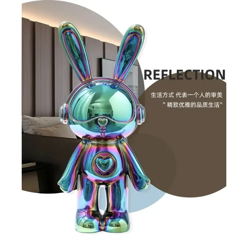 

32 см легкий роскошный гальванический кролик игрушка орнамент гостиная ТВ шкаф винный шкаф украшения дома ремесла