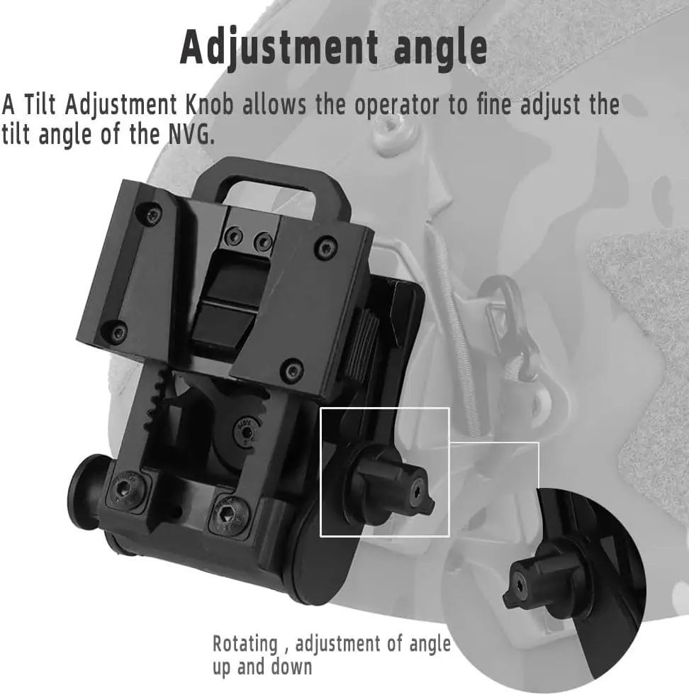L4G24 NVG خوذة معدنية/نايلون جبل حامل نظارات الرؤية الليلية جبل الرياضة في الهواء الطلق التكتيكية خوذة قوس ل PVS15/18 #5