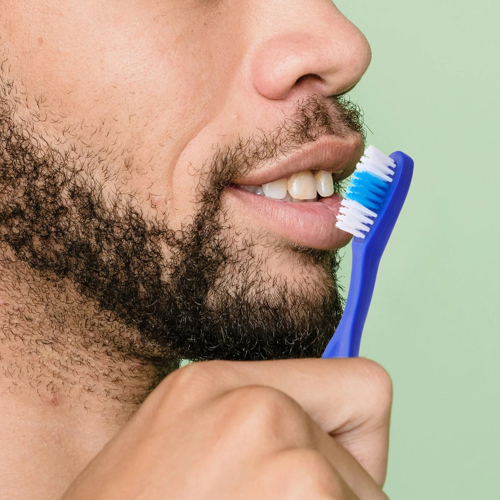 10 قطع من فرشاة الأسنان المحمولة للتصميم المضغوط مع قبضة مريحة مثالية للعناية بالأسنان في السجن وحالات الاستخدام أثناء السفر #1