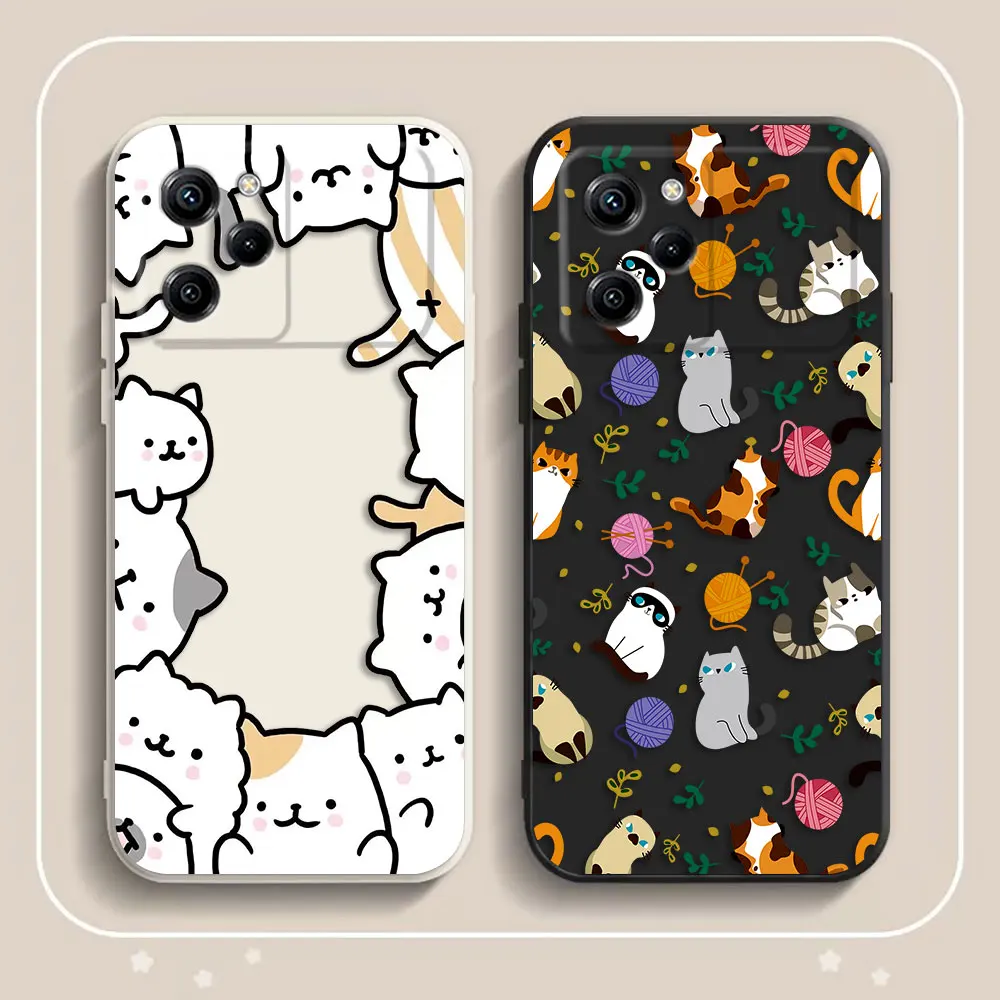 

Charming And Cute Cat Phone Case For Xiaomi 10T 11 11T 12 12T 13 14T 15 LITE POCO F5 F6 F7 M4 M5 M7 X3 X4 X5 X7 PRO TPU Case